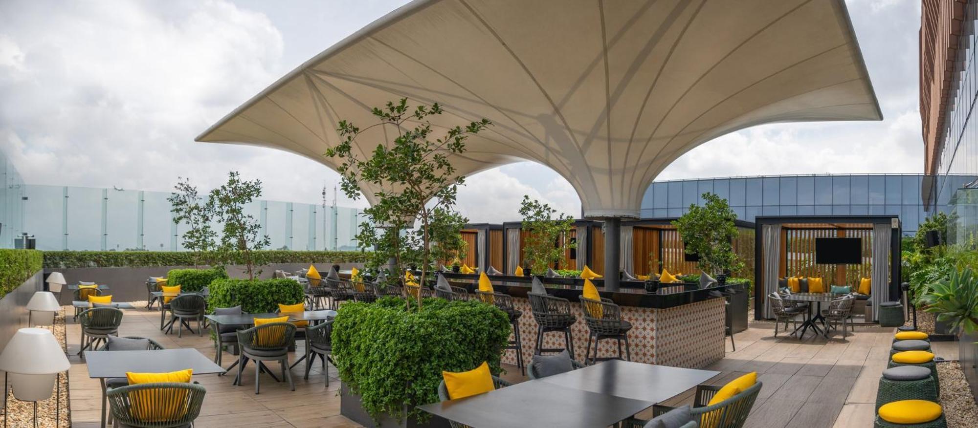 Fiesta Americana Viaducto Aeropuerto Mexico City Luaran gambar The Sky Bar